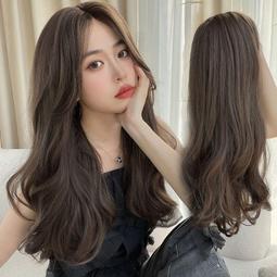 假髮女長發懶人發箍假髮黑長直發半頭套式空氣劉海自然全頭套 歷史價格詳細信息