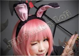 邦尼兔~暖呼呼可愛長耳朵兔子毛絨帽女冬季保暖環保毛護耳套頭帽 歷史價格詳細信息