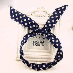 促銷!! 買二送一(贈送款在訂單備註)韓版 兔子耳朵 髮箍 頭箍 髮帶 雪紡 來自星星的你 主君的太陽  咖啡細條紋 歷史價格詳細信息