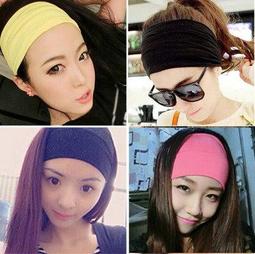 韓國寬版髮帶 針織交叉髮帶 網紅韓國寬邊髮飾 寬版交叉打結頭巾 歷史價格詳細信息