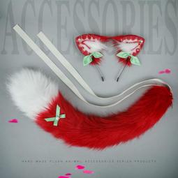 *漫研社*手作動漫可愛狐娘長毛絨狐狸尾巴cosplay配飾獸尾腰飾 歷史價格詳細信息