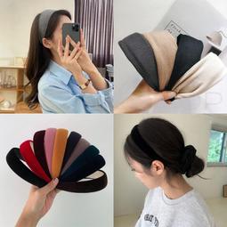 韓國寬版髮帶 針織交叉髮帶 網紅韓國寬邊髮飾 寬版交叉打結頭巾 歷史價格詳細信息