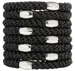 美國 L. Erickson 粗款髮圈 Classic Black 桶裝21入(壓克力罐) 不咬髮 名牌髮圈＊潔西小舖＊ 歷史價格詳細信息