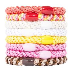 ＊潔西小舖＊美國 L. Erickson 粗款髮圈 City Lights 原裝8入 歷史價格詳細信息