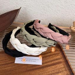 麻花辮法式髮箍女高級感鑲鑽韓國氣質歐根紗新款2023年髮箍女洗臉 歷史價格詳細信息