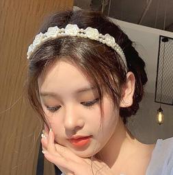 法式珍珠髮箍趙露思同款珍珠髮箍寬邊髮箍高顱頂髮箍頭箍珍珠水鑽髮箍 歷史價格詳細信息
