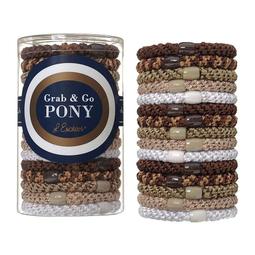 ＊潔西小舖＊美國 L. Erickson 彈力髮圈-Cafe Au Lait 粗款髮圈 圓盤禮盒 分裝7入/圓盤15入 歷史價格詳細信息