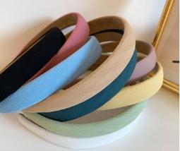 海綿髮箍【馬卡龍色系髮箍】秋冬穿搭 韓國髮飾 百搭髮箍 清爽極簡風 寬邊髮箍 布藝 造型髮箍 素面 百搭頭飾 CHIS 歷史價格詳細信息