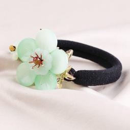 【免運】廠家直銷鳳儀簡約皮筋頭繩古風流行頭飾品復古發圈馬尾皮套彈力繩 歷史價格詳細信息