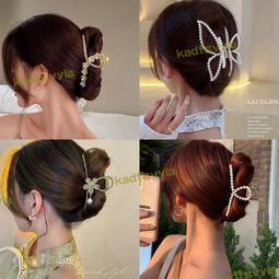 高級感金屬抓夾大號抓夾夾子頭飾髮夾女後腦勺2023新款盤髮鯊魚夾 歷史價格詳細信息