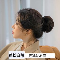 仿真假髮 雞毛毽子頭抓夾假發發圈丸子頭假發髻盤發辣妹鯊魚夾假發包雞窩頭 歷史價格詳細信息