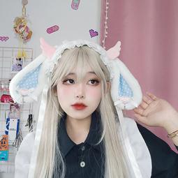 ~☆米米動漫☆~手作日係可愛lolita頭飾蝴蝶結貓耳朵髮箍貓尾配飾套裝 歷史價格詳細信息