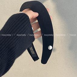 髮箍女洋派時尚髮箍復古氣質潮流髮夾減齡個性黑色髮箍日韓發捆寬 歷史價格詳細信息