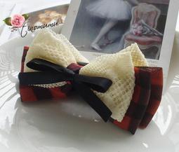 蝴蝶結髮夾 英倫風蝴蝶結馬尾夾 格子髮夾 香蕉夾 布藝抓夾 學院風 格紋髮夾 髮抓夾 造型髮夾 頭飾 小鯊魚夾 韓式髮夾 歷史價格詳細信息