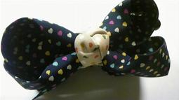 日本帶回深藍x白條紋蝴蝶結髮圈(全新) 歷史價格詳細信息