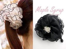 ☆韓國進口-輕柔浪漫 蒲公英雪紡花球手作緞帶蝴蝶結髮束(23-37-1)*(現貨) 歷史價格詳細信息