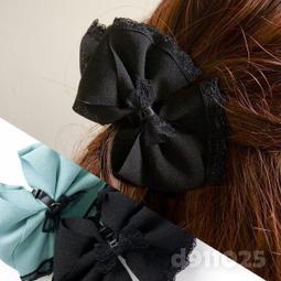 ☆韓國進口-魅力甜心 甜美水玉紗質緞帶蝴蝶結香蕉夾(700-27-1)*(現貨特價) 歷史價格詳細信息