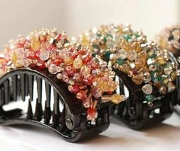 "新飾界"韓國進口 時尚布藝多片花瓣花朵抓夾 邊夾 頂夾 一字夾(共3色)~~特價158元 歷史價格詳細信息