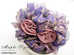 ☆浪漫春色 輕柔雪紡雙玫瑰 雙面大抓夾(600-29-1)*(現貨) 歷史價格詳細信息