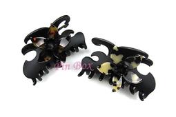 Pin Box 法國純手工 優雅女士抓夾 框邊簍空 點綴式水鑽 知性 M86-17797*亮面黑.咖 法國製 ※現貨※ 歷史價格詳細信息