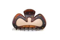 Pin Box 咖啡色霧面端莊典雅.皇后之冠 亮晶晶水鑽晶鑽造型抓夾髮飾髮夾 C607CP法國製進口 ※現貨※ 價格比較,價格查詢,歷史價格詳細信息