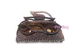 【NEW】Pin Box 法國抓夾/簍空設計/造型特殊/更顯典雅 HF Claws法國設計*亮面咖底 ※現貨※ 歷史價格詳細信息