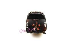 Pin Box 法式扇型抓夾髮飾 扇子放射造型/公主半髮很雅致 HF82824法國設計*霧底黑 ※現貨※ 歷史價格詳細信息