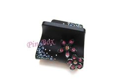 Pin Box 法式扇型抓夾髮飾 扇子放射造型/公主半髮很雅致 HF82824法國設計*霧底黑 ※現貨※ 歷史價格詳細信息