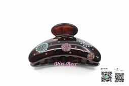 【NEW】Pin Box 法國蝴蝶結抓夾/俏麗優雅/甜美氣質/適合公主盤髮 C637R 法國製*霧面咖底 ※現貨※ 歷史價格詳細信息