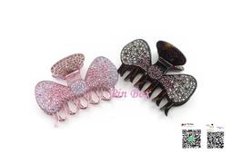 【NEW】Pin Box 法國蝴蝶結抓夾/俏麗優雅/甜美氣質/適合公主盤髮 C637R 法國製*霧面咖底 ※現貨※ 歷史價格詳細信息