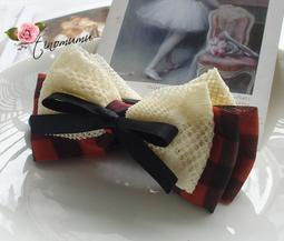 蝴蝶結髮夾 英倫風蝴蝶結馬尾夾 格子髮夾 香蕉夾 布藝抓夾 學院風 格紋髮夾 髮抓夾 造型髮夾 頭飾 小鯊魚夾 韓式髮夾 歷史價格詳細信息