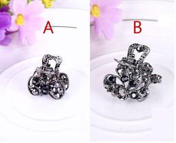 韓式水鑽小發簪子旗袍演出盤髮u型髮夾髮插髮飾髮叉古風小黑夾女 歷史價格詳細信息