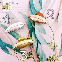 韓國金屬風時尚優雅百搭氣質雅珍珠中款抓夾鯊魚夾韓國製 歷史價格詳細信息