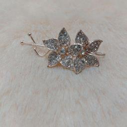 水鑽花型錘鍊長別針（含盒） 歷史價格詳細信息