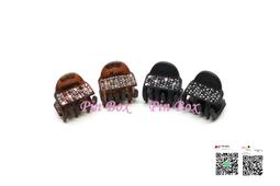 【NEW】Pin Box 法國一字抓夾/簡約一字圓點點水鑽造型/適合盤髮用 C765法國製*霧底黑.咖 ※現貨※ 歷史價格詳細信息