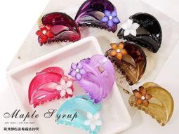 韓國進口抓夾小眾壓克力髮夾鯊魚夾後腦勺愛心半紮抓夾彈簧髮夾氣質~萬物館 歷史價格詳細信息