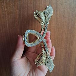 珍珠魚尾胸女高檔別小眾設計感胸花衣服配飾氣質領口防走光扣~告白氣球 歷史價格詳細信息