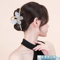 網紅抓夾 ins抓夾 鯊魚夾 毛絨抓夾珍珠夾子頭飾發夾女秋冬后腦勺大號盤發氣質鯊魚夾發量多 歷史價格詳細信息