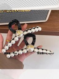 大號珍珠盤發抓夾醋酸髮飾發抓法式高級感鯊魚夾發卡夾子女後腦勺 歷史價格詳細信息