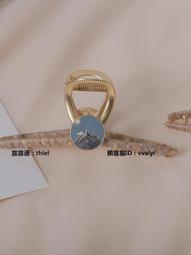 《青山》頭髮抓夾髮夾盤髮大號高級感半馬尾中號髮飾精緻鯊魚夾女 歷史價格詳細信息