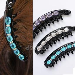 ☆韓國進口 閃爍寶石葉形桂冠抓夾香蕉夾69-13-1(請先確認庫存再下標) 歷史價格詳細信息