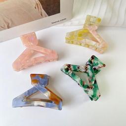 法式氣質簡約抓夾~盤髮神器~ 復古醋酸鯊魚夾抓夾抓夾夾髮夾大號 歷史價格詳細信息