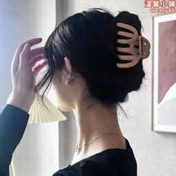 髮夾鯊魚夾大號發量多女發夾后腦勺網紅新款夾子頭飾盤發發卡抓夾 歷史價格詳細信息