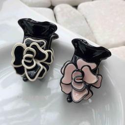 現貨實拍  韓國 立體花朵 高雅金屬 透明 鯊魚夾  **23號倉庫**0803011 歷史價格詳細信息