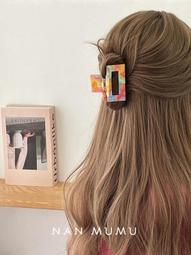 限時熱賣~糖果抓夾韓國醋酸大號iins後腦勺高級發夾發抓鯊魚夾大碼女 歷史價格詳細信息