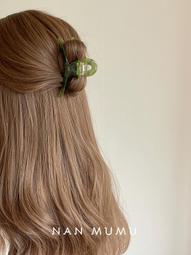 限時熱賣~韓國夏季新款適合發量少盤發後腦勺中號亞克力發夾鯊魚夾抓夾發抓 歷史價格詳細信息