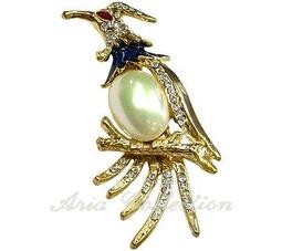 流行別針-鳥  胸針 3.8x4公分 J038-PCF044 歷史價格詳細信息