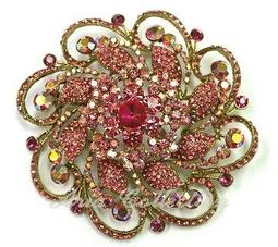 Bling Bling 別針  玫瑰花 胸針 10.5x10.5公分 J044-B047 歷史價格詳細信息