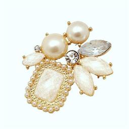 胸針 水晶珍珠胸針 女滿鉆胸花大別針披肩扣百搭韓版領針配飾品~【爆款】 歷史價格詳細信息