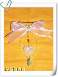 草莓雜貨舖...奧地利粉紅水晶串珠製作的心型手機吊飾 歷史價格詳細信息